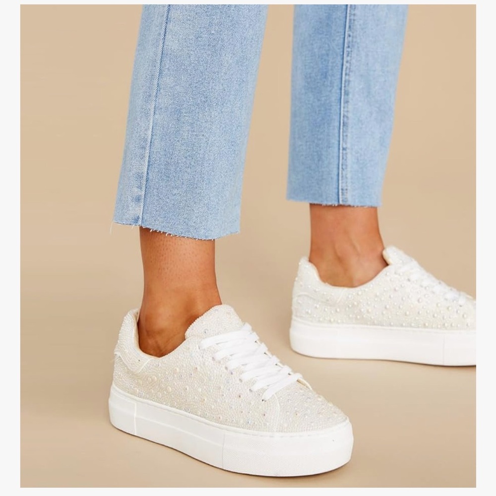 Glitter Rhinestone Sneakers for Women Sparkly Sneakers Bling Sequin Wedding
